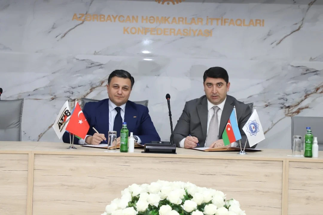 17 Ocak 2025 tarihinde Azerbaycan-Türkiye İş Adamları Birliği ile Azerbaycan Eğitim Çalışanları Özgür Sendikası arasında iş birliği protokolü imzalandı